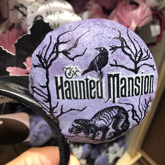 Disney Parks Haunted Mansion Singing Busts Mickey Ears Headband - Picture 6 of 11